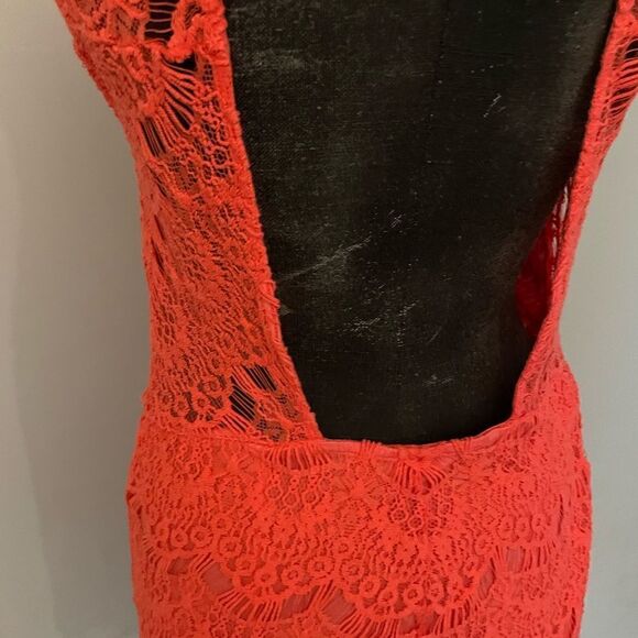 Free People Backless Lace Dress Size Medium - Picture 7 of 10